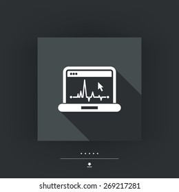 EKG on computer screen
