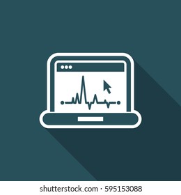 EKG on computer screen