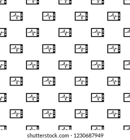 Ekg pattern seamless vector repeat geometric for any web design