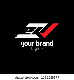 Diseño vectorial del logotipo de la letra EKJ. Iniciales E K J combinado con forma de rectángulo inclinado. Adecuado para la compañía automotriz.