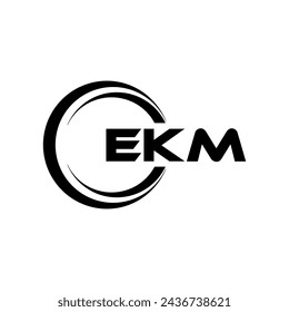 EKM Letter Logo Design, Inspiration for a Unique Identity. Modern Elegance and Creative Design. Watermark Your Success with the Striking this Logo.