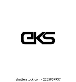 eks typography letter monogram logo design