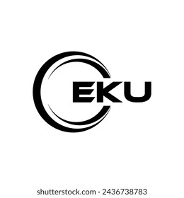 EKU Letter Logo Design, Inspiration for a Unique Identity. Modern Elegance and Creative Design. Watermark Your Success with the Striking this Logo.