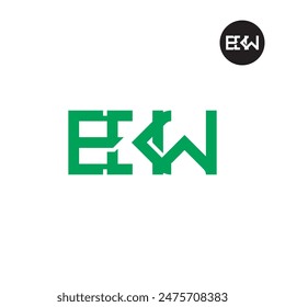 EKW Logo Letter Monogram Design Initials