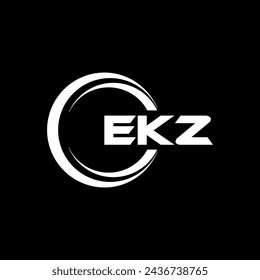 EKZ Letter Logo Design, Inspiration for a Unique Identity. Modern Elegance and Creative Design. Watermark Your Success with the Striking this Logo.