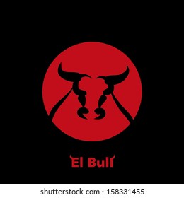 El Bull Toro sign, Black and red