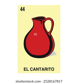 
EL CANTARITO LETTER FROM THE TRADITIONAL MEXICAN LOTTERY GAME