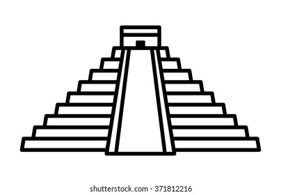 mayan temples drawings