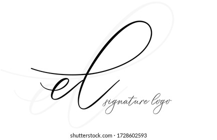 EL Company initial logo design
