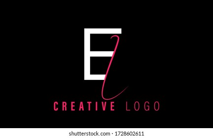 Diseño inicial del logotipo de la empresa EL
