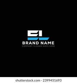 EL creative initials letter logo design concept. EL icon design. E L