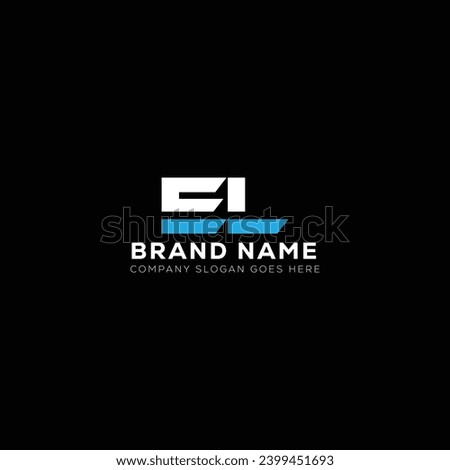 EL creative initials letter logo design concept. EL icon design. E L Stock fotó © 