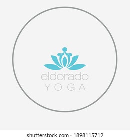 el dorado yoga logo gray background