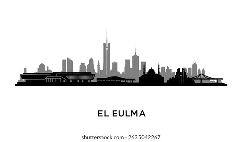 El Eulma Algeria Cityscape Minimalist.