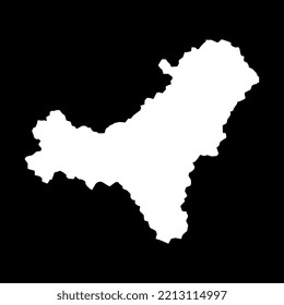 El Hierro island map, Spain region. Vector illustration.
