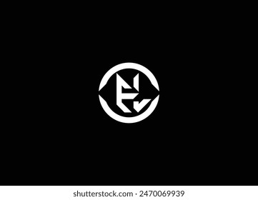 EL Initial circle logo template vector. EL logo design vector template. Letter EL and LE logo design vector template. EL Modern Letter Logo Design