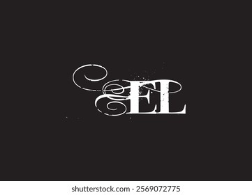 EL initial letter logo design and minimalist logo
