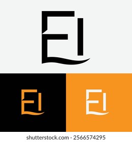 el Initial letter logo symbol design