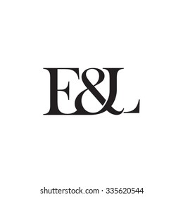 E&L Initial logo. Ampersand monogram logo