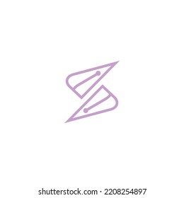 EL initials icon logo biography illustration