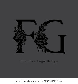 El Katana Alt Flo Medium DEMO Logo.Creative FG LETTER LOGO DESIGN.CREATRIVE COMPANY LOGO.