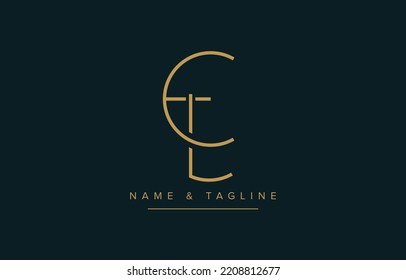 EL or LE Abstract initial monogram letter alphabet logo