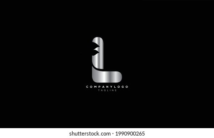 EL LE E AND L Abstract initial monogram letter alphabet logo design