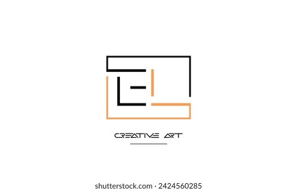 EL, LE, E,  L abstract letters logo monogram