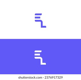 EL, LE letter logo design template elements. Modern abstract digital alphabet letter logo.