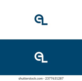 EL, LE letter logo design template elements. Modern abstract digital alphabet letter logo.