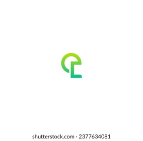 EL, LE letter logo design template elements. Modern abstract digital alphabet letter logo.
