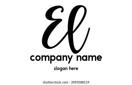 La letra inicial.El logo del diseño