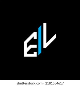 EL letter logo creative design with vector graphic