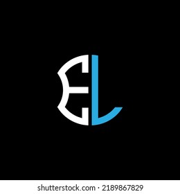 EL letter logo creative design with vector graphic, Abc simple and modern logo design.