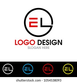 EL Letter Logo Design Template Vector EPS File