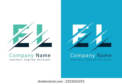 EL Letter Logo Vector Design Template Elements