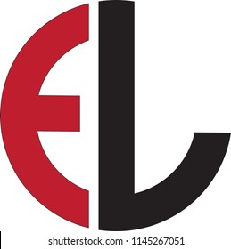 EL letter vector logo