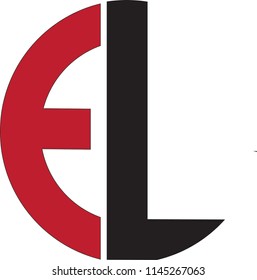EL letter vector logo