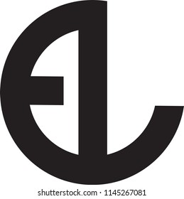 EL letter vector logo