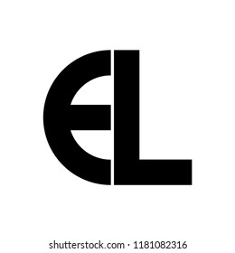 el letter vector logo