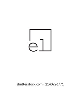 EL line concept logo in high quality professional design that will be best for your companies