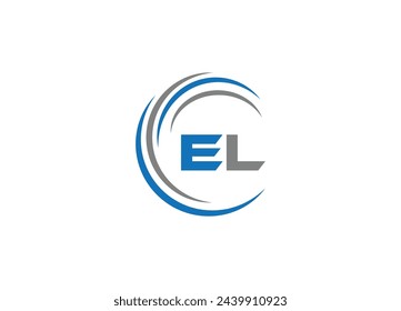 EL Logo Design , Letra creativa minimalista EF Logo Design