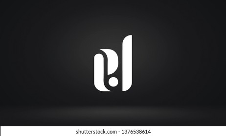 EL logo design template vector letter