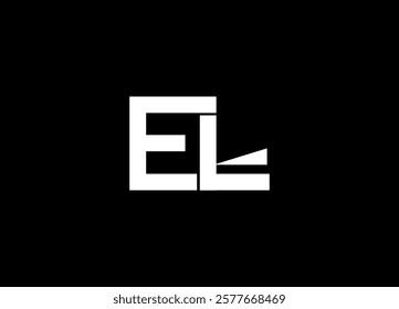 EL Logo Design Template Vector Graphic Branding Element.
