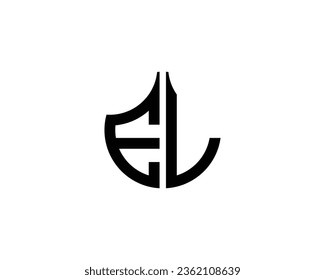 plantilla de vector de diseño del logotipo del EL