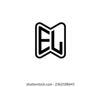 EL logo design vector template