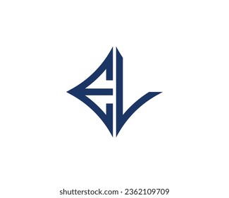 EL logo design vector template