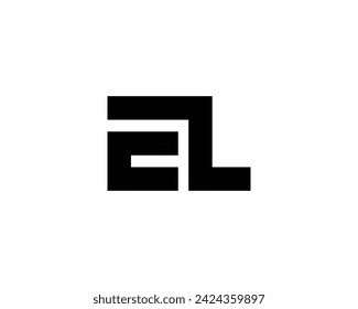 EL logo design vector template