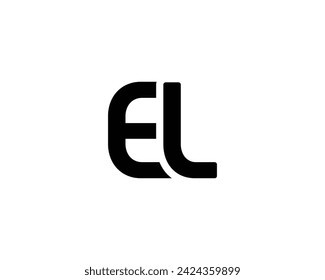 EL logo design vector template