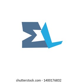 EL Logo Letter Vector Illustration